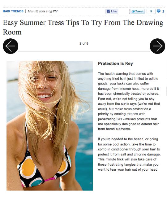 Easy Summer Tress Tips article
